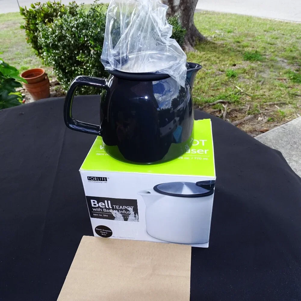 BELL TEAPOT with Basket Infuser - Picture 2 of 8